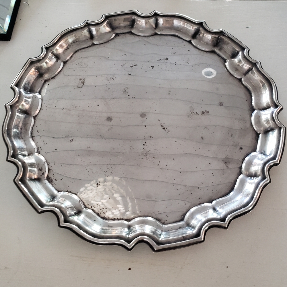 Towle E.P. Vintage Silverplate Tray, Used, Tarnished
